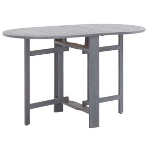 vidaXL Tuintafel 120x70x74 cm massief acaciahout grijs