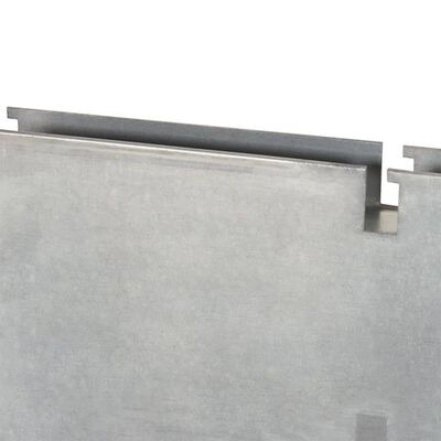 vidaXL Schanskorfpaal 200 cm gegalvaniseerd staal zilverkleurig