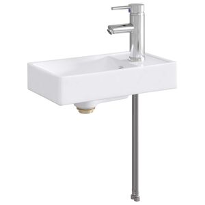 vidaXL Badkamer Waskom Chroom 40,5 x 22,5 x 11,5 cm Metaal