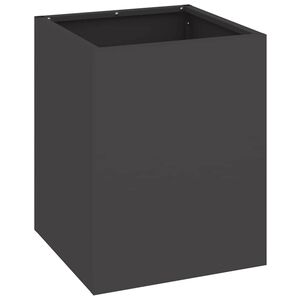 vidaXL Plantenbak Zwart 32 x 32 x 40 cm Koudgewalst staal