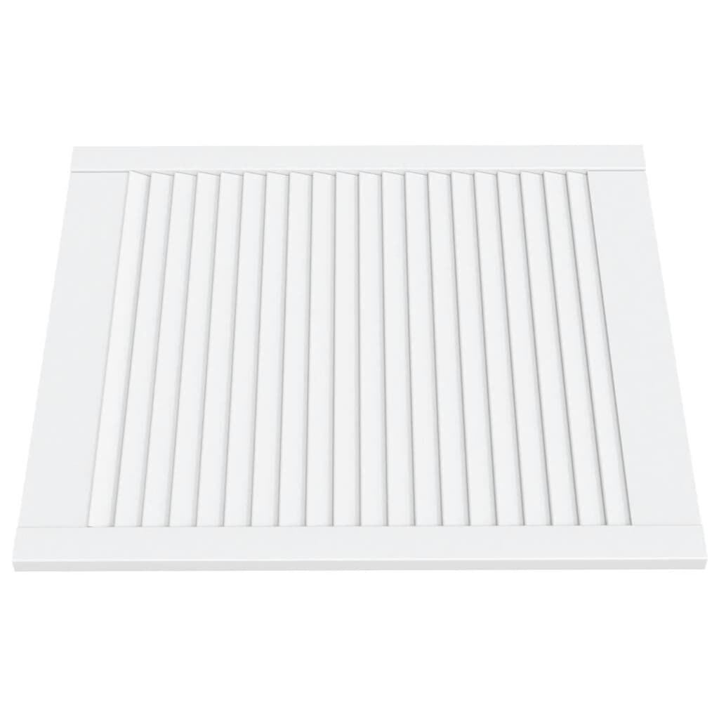 Kastdeuren met lamellen 2 st 99x29,5 cm massief