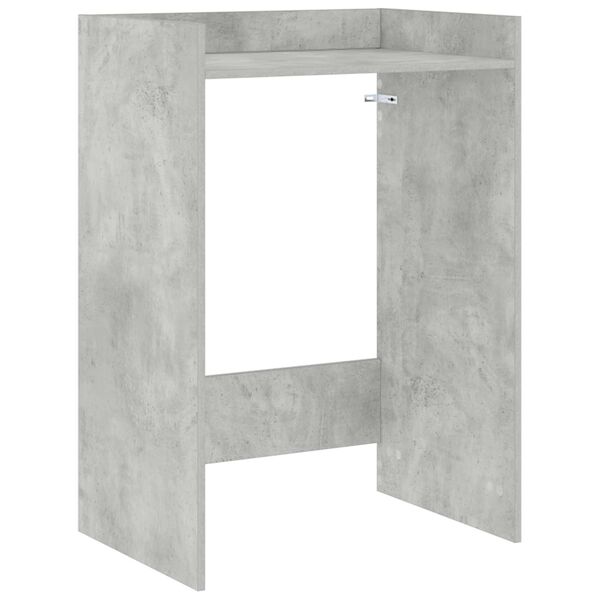 vidaXL Wasmachinekast met opslag Beton 67,5 x 48 x 97 cm Bewerkt hout