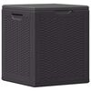 vidaXL Tuinbox 90 L PP rattan zwart