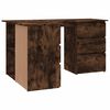 vidaXL Hoekbureau 145x100x76 cm bewerkt hout gerookt eikenkleurig