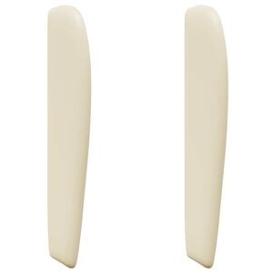 vidaXL Hoofdbord oor Cr&egrave;me PVC