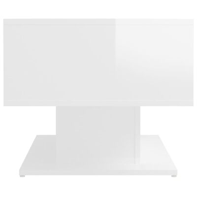 vidaXL Salontafel 103,5x50x44,5 cm spaanplaat hoogglans wit