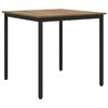 vidaXL Eettafels 80 x 80 x 75 cm Bewerkt hout Artisanaal eiken