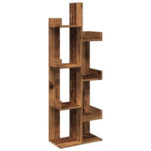 vidaXL Boekenkast 48x25,5x140 cm bewerkt hout oud houtkleurig