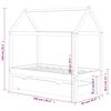 vidaXL Kinderbedframe met lade massief grenenhout 80x160 cm