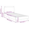 vidaXL Bedframe voor kinderen met hoofdbord Lichtgrijs 80 x 200 cm