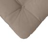 vidaXL Zitkussens 4 pcs Taupe 40 x 40 cm Microvezel Stof