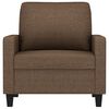vidaXL Fauteuil 60 cm stof bruin