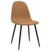 vidaXL Eetkamerstoelen 2 st 45x53,5x83 cm kunstleer lichtbruin