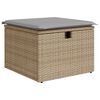 vidaXL Bankstel met kussen 5 pcs poly rattan