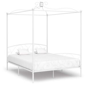 vidaXL Hemelbedframe metaal wit 180x200 cm