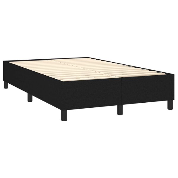 vidaXL Boxspring bed 120x200 cm stof zwart