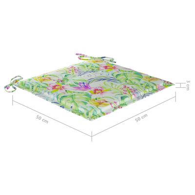 vidaXL Tuinstoelen 8 st met kussens massief acaciahout