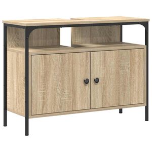 vidaXL Badkamertenk te kast Bruin 80 x 30 x 60 cm Bewerkt hout