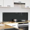 vidaXL Keuken Achterwand 2 pcs Donkergrijs 70 x 40 cm gehard glas