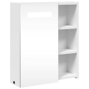 vidaXL Badkamerkast met spiegel en LED 45x13x52 cm wit