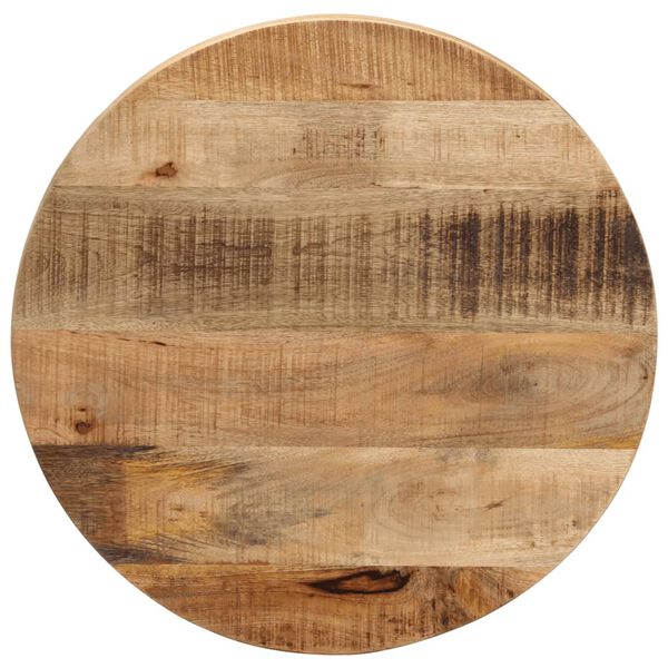 vidaXL Tafelblad rond &Oslash; 50x3,8 cm massief ruw mangohout