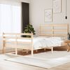 vidaXL Bedframe massief grenenhout 135x190 cm