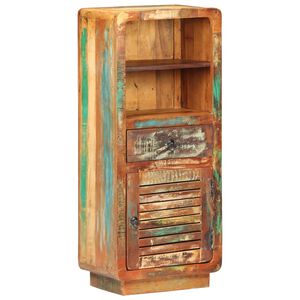 vidaXL Hoge kast 45x32x110 cm massief gerecycled hout