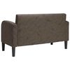 vidaXL Loveseat bank 110 cm kunstleer donkergrijs