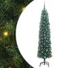 vidaXL Kunstkerstboom Groen 180 cm PVC en Staal en Kunststof