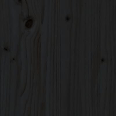 vidaXL Tuintafel 203,5x100x76 cm massief grenenhout zwart