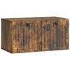 vidaXL Wandbeugel TV-kast Gerookt eiken 59,5 x 31 x 30 cm Bewerkt hout