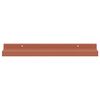 vidaXL Wandplank met plank 4 pcs Rood 40 x 9 x 3 cm Bewerkt hout