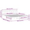 vidaXL Bedframe Bruin 180 x 200 cm Massief grenenhout