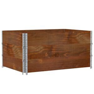 vidaXL Plantenbak 120x80 cm massief grenenhout bruin