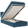 vidaXL Ottoman bed met matras 90x190cm fluweel donkerblauw