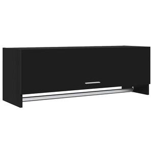 vidaXL Kledingkast 100x32,5x35 cm bewerkt hout zwart