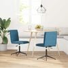 vidaXL Eetkamerstoelen 2 st fluweel blauw
