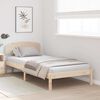 vidaXL Bedframe met hoofdeinde Naturel 100 x 200 cm Massief grenenhout