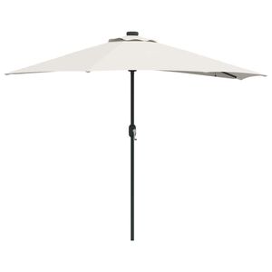 vidaXL Tuinparasol Zand 294 x 150 x 224 cm Polyester en staal