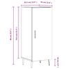 vidaXL Dressoir 34,5x34x90 cm bewerkt hout betongrijs