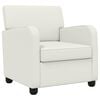 vidaXL Fauteuil Wit Kunstleer