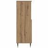 vidaXL Hoge kast 60x36x110 cm bewerkt hout artisanaal eikenkleurig