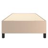 vidaXL Boxspring bed kunstleer cappuccinokleurig 90x190 cm