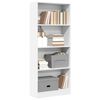 vidaXL Boekenkast 60x24x143 cm bewerkt hout wit