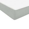 vidaXL Boxspring met matras fluweel lichtgrijs 160x220 cm