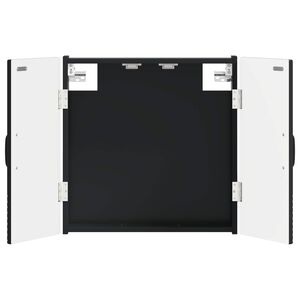 vidaXL Dartbord Kabinet HOORN Zwart 52,5 x 10,5 x 53,5 cm Bewerkt hout