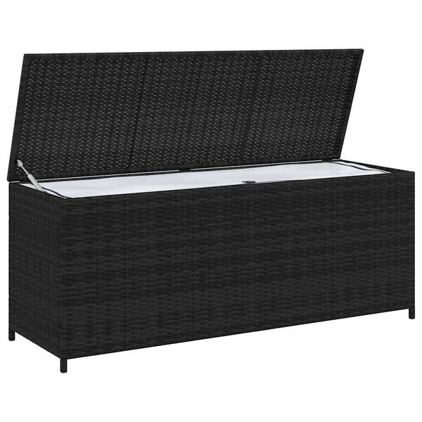 vidaXL Tuinbox 150x50x60 cm poly rattan zwart