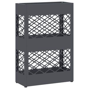 vidaXL Regen paraplu standaard Antraciet 28 x 12 x 41 cm Staal