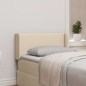 vidaXL Hoofdbord oor Cr&egrave;me 40,5 x 40,5 x 4 cm Stof