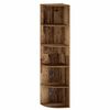 vidaXL Hoekplank 5-laags 41,5 x 41,5 x 178 cm Bewerkt hout Oud hout